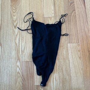 Strappy Open-Back Bodysuit